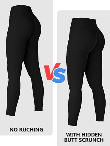 Sunzel Sunzfly Invisible Butt Scrunch Workout Leggings for Women, Butt Lifting High Waisted Gym Yoga Pants with Tummy Control thumbnail 3
