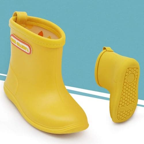 Toddler Rain Boots Baby Rain Boots Short rain Boots for Toddler Easy-on Lightweight and Waterproof thumbnail 6