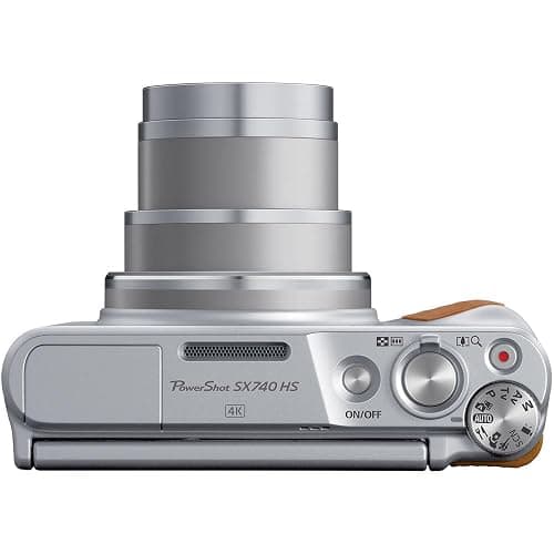 Canon PowerShot SX740 HS Digital Camera (Silver) – 20.3MP, 40x Optical Zoom, 4K UHD Video, Wi-Fi & Bluetooth, Compact Travel Point & Shoot (2956C001) + Bag + 64GB Memory Card thumbnail 4