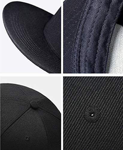 Snapback Hats for Men Baseball Cap Adjustable Flat Bill Trucker Dad Gift Skull Hat Skeleton Hand Snap Backpack Skateboard Hats for Boys Teen Black thumbnail 5