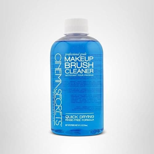 Cinema Secrets Original Blue Vanilla Makeup Brush Cleaner Solution - Professional Cleanser for Makeup Brushes - Quick-Drying, Rinse-Free Formula - Removes Stubborn Waterproof Make Up thumbnail 9