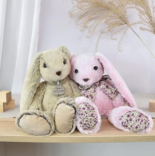 Histoire d'Ours - Peluche Lapin Rose - Copains Calins - Boîte Cadeau - Taille 25 Cm - Douce et Mignonne - Doudou Idée Cadeau de Naissance, Noël ou Anniversaire pour Bébé ou Enfants - HO2434 thumbnail 6