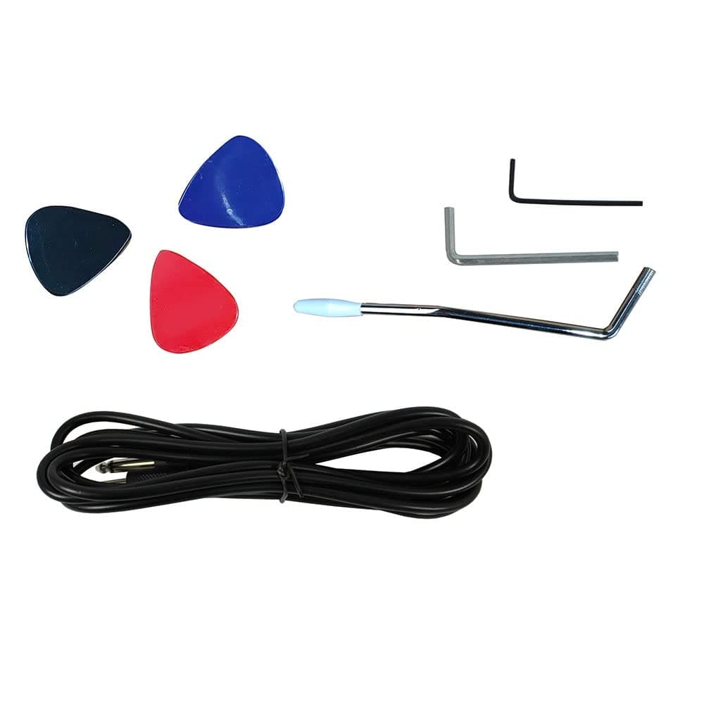 Guitarra Elétrica Queen's ST Vermelha – Inclui Kit com Palhetas, Cabo P10 c/adaptador P10/P2 e Chaves Allen thumbnail 8