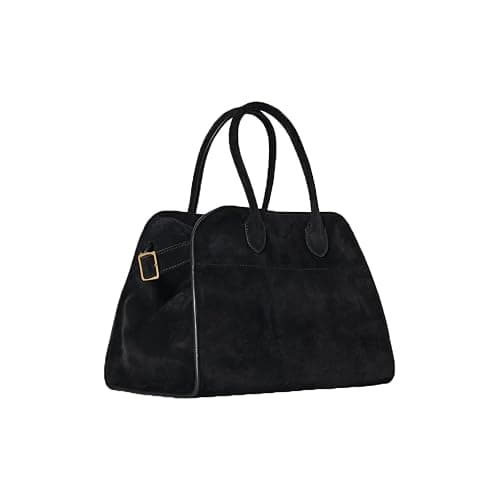 Soft Suede Satchels Bags for Women, Fashion Vintage Top-Handle Tote Bags,Large Capacity Casual Hobo Bag - Image 1