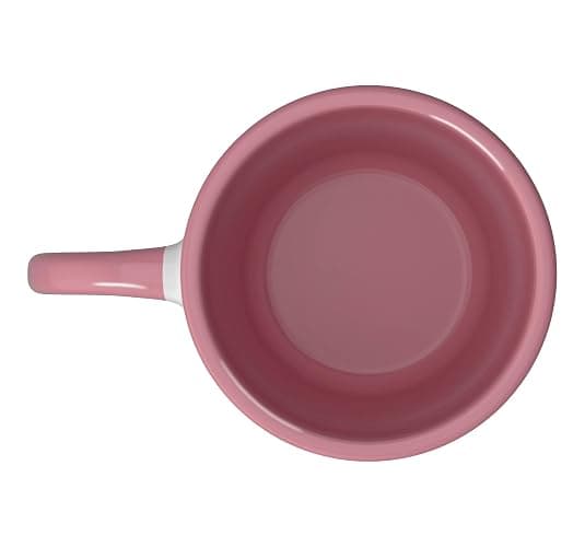 Pink Floral Girly Garden Pattern Coquette Aesthetic Ceramic Mug, Pink/White thumbnail 4