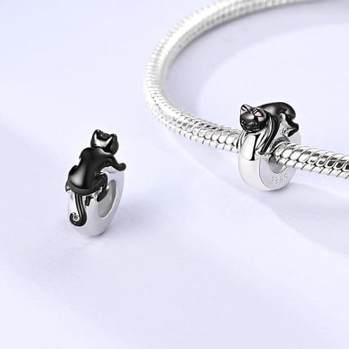 NARMO 925 Sterling Silver Safety Chain for Charms Bracelets Butterfly Clip Spacer Charm Lock Stopper Bead For Europen Snake Bracelets thumbnail 3