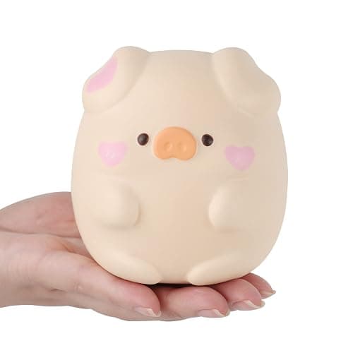 Anboor 4.3" Squishies Toy Shy Pig Kawaii Soft Squishies Animals Toy Slow Rised Squeeze Piggy Squish Stress Relief for Kid Adult Toys thumbnail 7