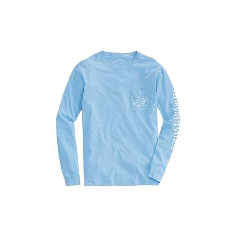 Vineyard Vines Girls Vintage Whale Long-Sleeve Pocket Tee thumbnail 2