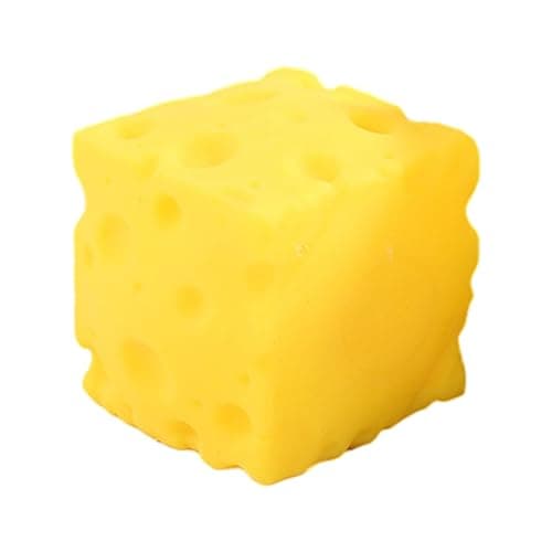 1 Pc Cheese Squishies Stress Relief Soft Novelty Toy Simulation Cheeses Food Squeeze Toy Birthday Gift Cute Desk Decor for Adults & Kids thumbnail 6