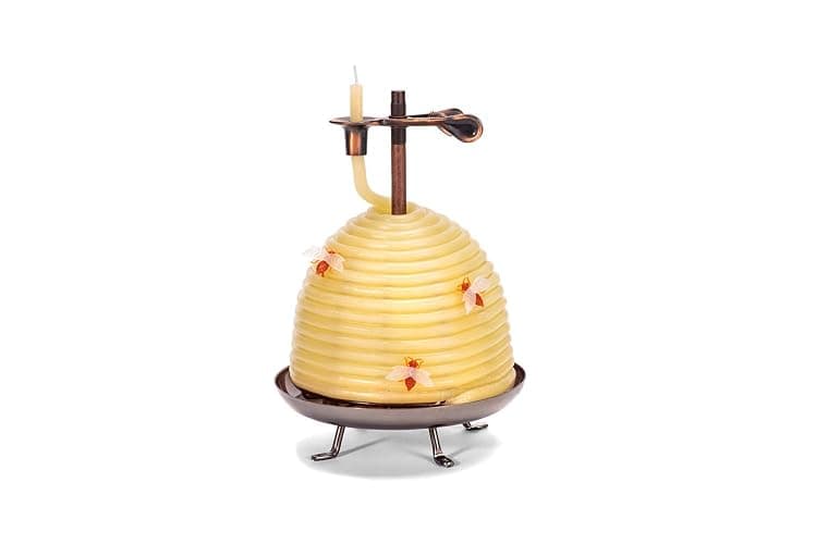 Candle by the Hour 70-Hour Beehive Candle, Eco-friendly Natural Beeswax with Cotton Wick - Image 1