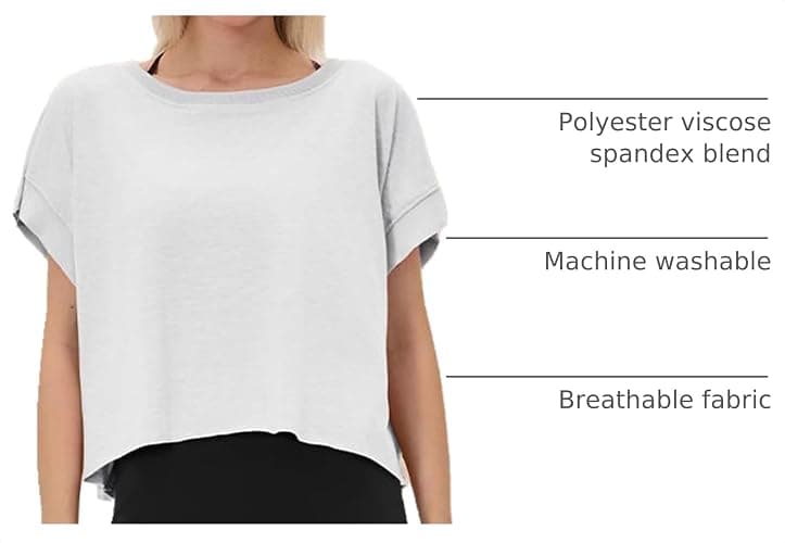 UNIANKIYA Open Back Workout Tops for Women Loose Fit Athletic Crop Tee Short Sleeve Gym Running Yoga Shirt thumbnail 4