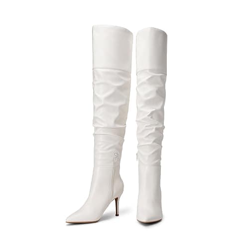 DREAM PAIRS Women's High Heels Over The Knee Boots Thigh High Pointed Toe Stiletto Long Fall Sexy Boots thumbnail 4