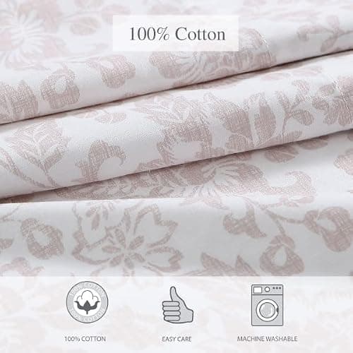 Stone Cottage - Queen Sheets, Cotton Percale Bedding Set, Crisp & Cool Ideal Bedding Set (Mae, Queen) thumbnail 7