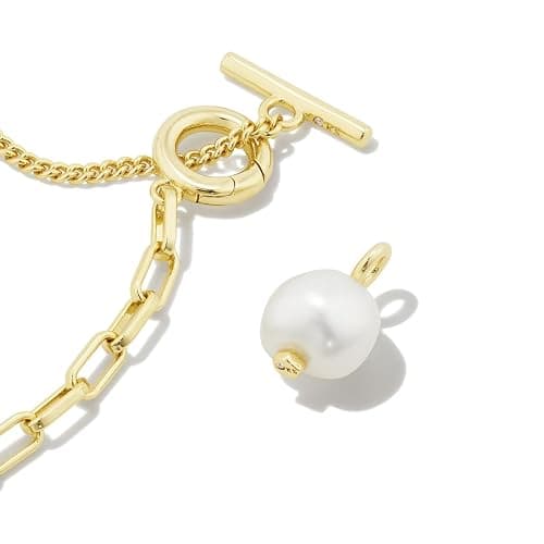 Kendra Scott Leighton Pearl Chain Necklace thumbnail 3