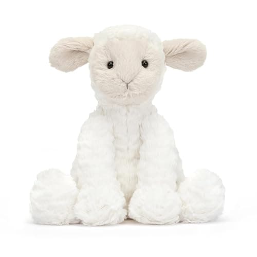 Jellycat Fuddlewuddle Lamb Stuffed Animal, Medium 9 inches - Lamp and Sheep Plush Toy - Classic Children's Gift thumbnail 5