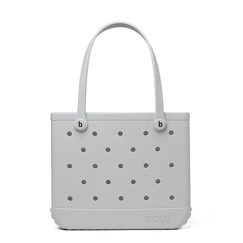 BOGG BAG Small Waterproof Washable Tote for Beach Boat Pool Work Sports 15x13x5.25 - Lightweight Cute Tote Bag - Shades of Gray - Image 1