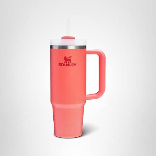 STANLEY Quencher H2.0 Tumbler with Handle and Straw 30 oz | Flowstate 3-Position Lid | Cup Holder Compatible for Travel | Insulated Stainless Steel Cup | BPA-Free | Hot Coral thumbnail 9