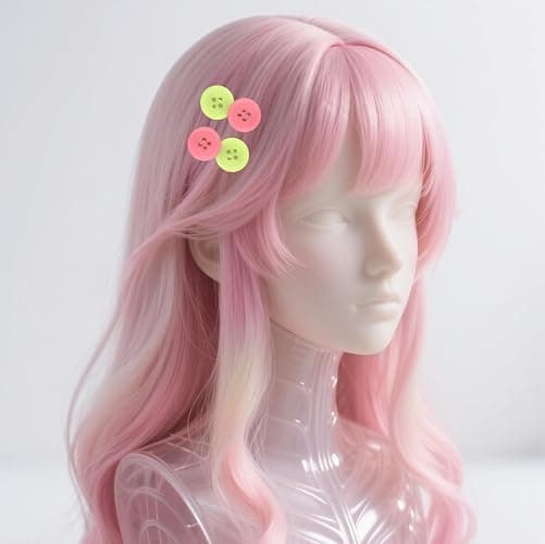 4 PCS Colorful Button Hair Clips Cute Y2K Duckbill Clips for Women & Girls Kawaii Cartoon Barrettes Decorative Hair Accessories for Back to School Birthday Parties thumbnail 7