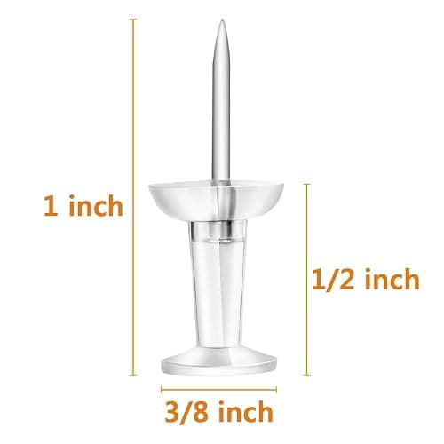 Yalis Push Pins 600 Count, Standard Clear Thumb Tacks Steel Point and Clear Plastic Head thumbnail 2