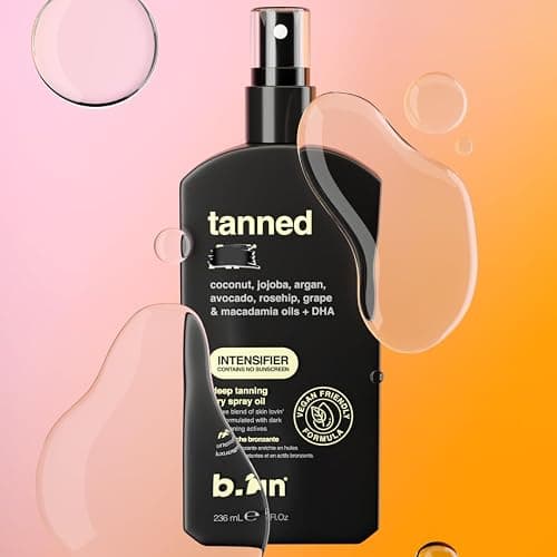 b.tan Best Tanning Oil  | Tanned AF Intensifier Deep Dry Spray - Fast, Ultra Dark, Outdoor Use, Packed with Sun Tan Accelerating Actives, Hydrating Bronze Glow, 0 SPF, Beach & Pool Essentials, 8 Fl Oz thumbnail 9