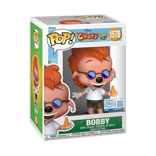 POP! A Goofy Movie - Bobby Zimuruski (30th Anniversary) Exclusive #1578 Bundled with Compatible Box Protector Case thumbnail 3