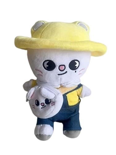 Thyoeun Skzoo Animal Sitting Plush Doll Set - 22cm with Removable Clothes & Backpack - Limited Edition SKZ Plushies - Concert Merch Gift thumbnail 3
