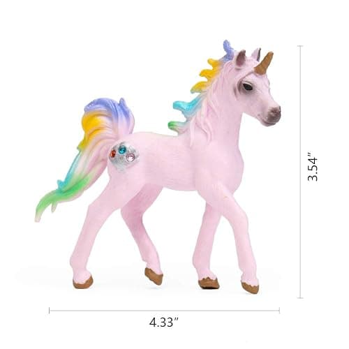 UANDME 8pcs Unicorn Toy Figurine Set Unicorn Cake Toppers for Party, Birthday, Imaginative Toy Gift for Kids thumbnail 3