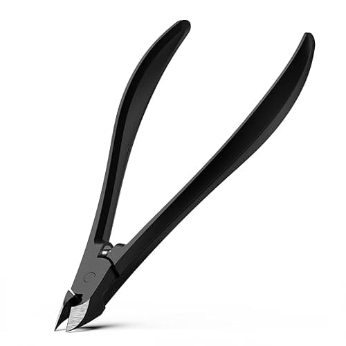 BEZOX Cuticle Cutters for Nails - Precision Half Jaw Cuticle Clippers, Stainless Steel Cuticle Trimmer for Manicure and Pedicure, Professional Cuticle Remover Tool - Black - Image 1