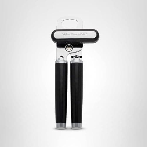 KitchenAid Classic Multifunction Can Opener and Bottle Opener Easy to Use, Razor Sharp Stainless Steel Cutting Wheel, Soft Ergonomic Handles, Black thumbnail 9