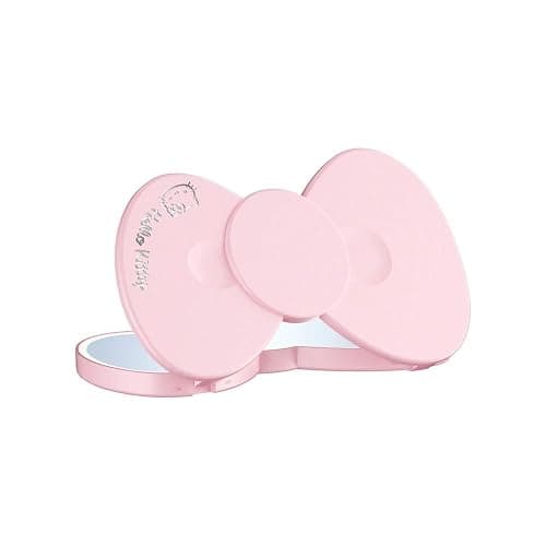 Impressions Vanity Hello Kitty Bow LED Compact Mirror, Double Sided Cute Travel Makeup Mirror, Soft Touch Button with Slide Down Auto Shut Off (Small) thumbnail 6