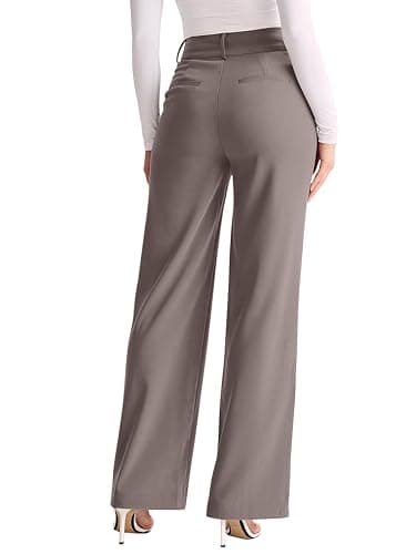 NIMIN High Waisted Work Pants for Women Wide Leg Dressy Pants Business Casual Trousers 2025 Summer Slacks with Pockets thumbnail 2