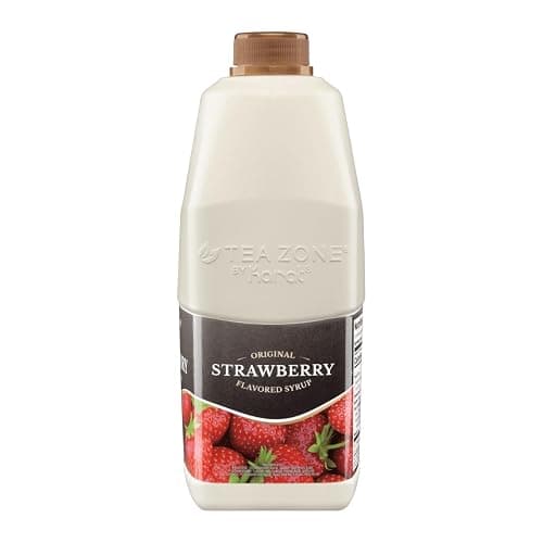 Tea Zone J1090 64 oz Strawberry Syrup for Tea, Sweets, Ice Cream, Cocktails Blending thumbnail 4