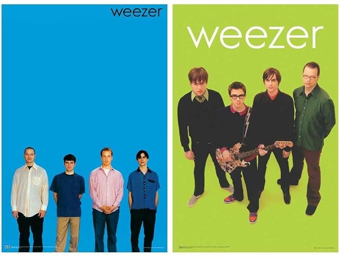 Weezer Blue & Green Posters - Two 24” x 36” Poster Bundle - Image 1