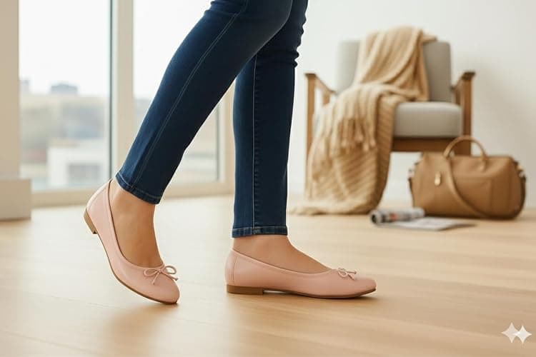 EMMA NEW YORK Women's Flats Round Toe Comfort Elastic Flats for Women thumbnail 6