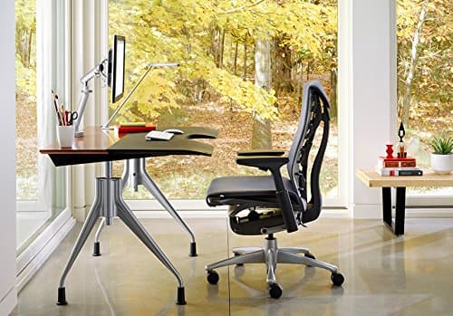 Herman Miller Embody Ergonomic Office Chair | Fully Adjustable Arms and Carpet Casters | Black Rhythm thumbnail 2