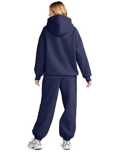 AUTOMET Womens 2 Piece Outfits Lounge Hoodie Sweatsuit Sets Plus Size Fall Fashion Clothes Airport Travel Pants Tracksuits thumbnail 3