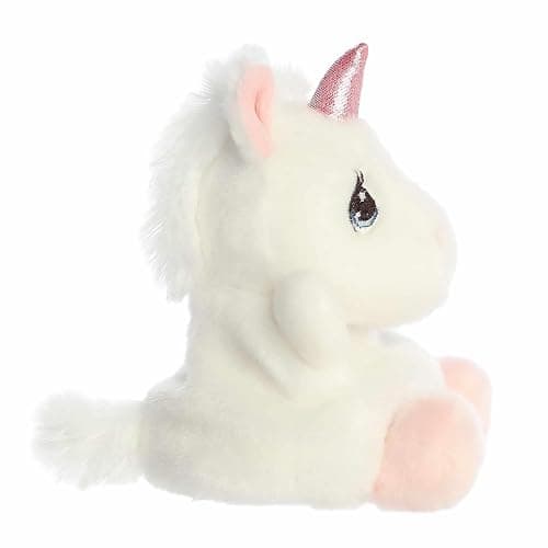 Aurora® Adorable Precious Moments™ Sparkle Unicorn Palm Pals™ Stuffed Animal - Heartwarming Toy for Comforting Children - for Sentimental Gifts, Birthdays, and Adults - White 5 Inches thumbnail 3