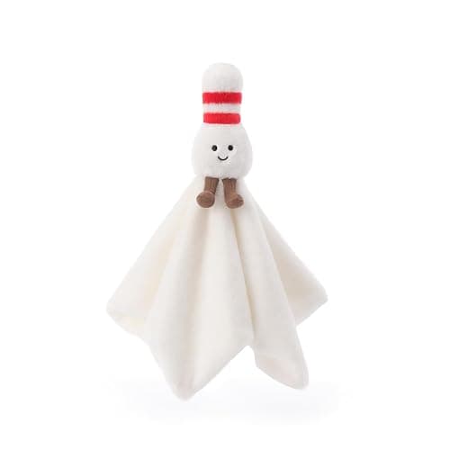 Apricot Lamb Bowling Soft Loveys for Babies, Security Blanket for Baby Boy and Girl, 14x14 Inches for Infant and Toddlers - Image 1