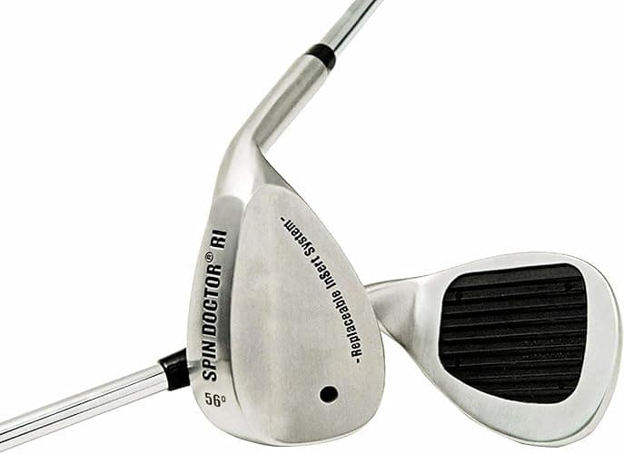 New Spin Doctor RI Golf Wedge 52 Degree Pitching Wedge, 56 Degree Sand Wedge, 60 Degree Lob Wedge Available in Steel and Graphite Shaft, Right-Hand and Left-Hand -Spin It Like The Pros - Right - Steel - Regular - 56 Degrees