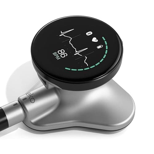 CORE 500™ Digital Stethoscope — 40x Amplification, Active Noise Cancellation, 3-Lead ECG, FDA-Cleared AI with Eko+, Full-Color Display, Reimbursement Eligible — Silver, COR501 thumbnail 9
