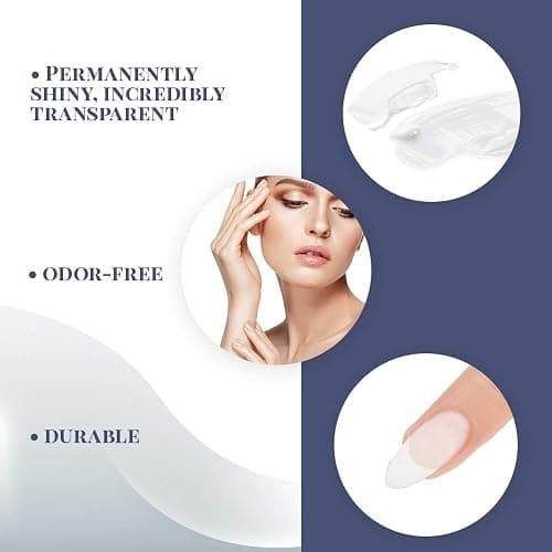 ibd Hard Gel, LED/UV Builder Gel - Clear, Strong Acrylic Finish, Perfect for Nail Extensions, Sculpting & Overlays, Professional Quality, 2 oz, 1-pack thumbnail 2