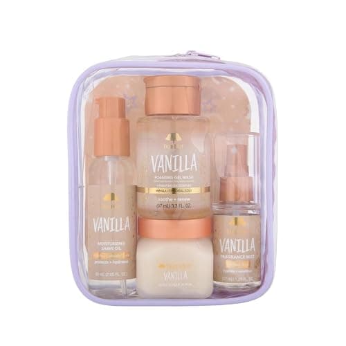 Tree Hut Vanilla Everything Shower Gift Set for Women, Exfoliating Body Scrub, Body Wash, Shave Oil & Body Spray, Self Care Gift Set, Hydrating & Moisturizing with Shea Butter, Travel Size - Image 1