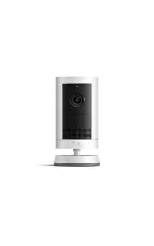 Ring Outdoor Cam Plus, Battery (newest model), Home or business security, Wide-Angle 2K Video with Ring Vision, Low-Light Sight for full-color night vision, Mount-Anywhere Versatility, 2-pack, White - Image 1