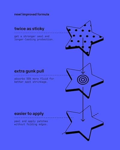 Starface World Hydro-Stars Refill, Hydrocolloid Pimple Patches, Absorb Fluid and Reduce Inflammation, Cute Star Shape, Cruelty-Free Skincare (96 Count) thumbnail 4