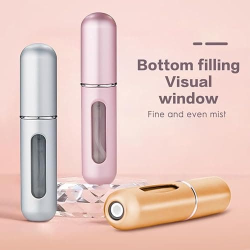 5pcs Mini Perfume Travel Bottle, Refillable Perfume Atomiser, Spray Bottles, Portable for Travel Holiday, Outdoor Activities and Business(5ML) thumbnail 4