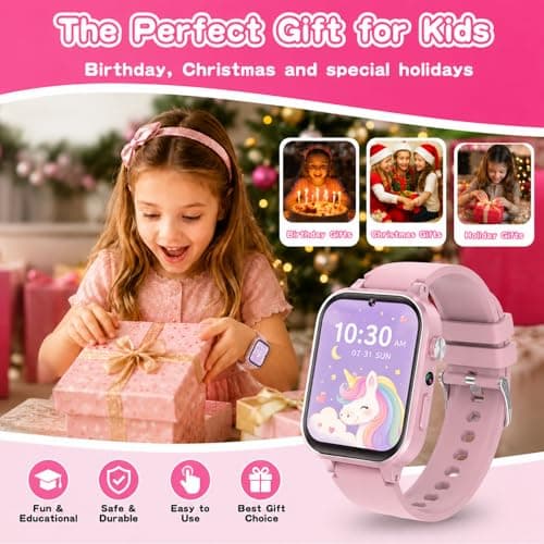 wepfum Kids Smart Watch for Girls Age 5-12, 39 Games Touch Screen Watch with Camera, Video Recorder, Music Player, Pedometer, Habit Tracker, No App Needed, Birthday Gift for Girls Ages 6-10 thumbnail 5