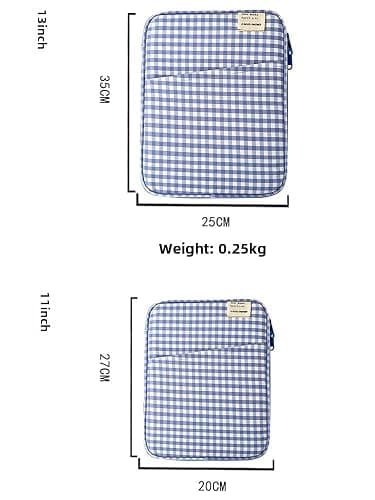 11-13Inch Cute Puffy Laptop Sleeve Fairycore Carrying Laptop Bag Cover Kawaii Tablet Liner Pouch Cottagecore Office Accessories (13inch,Black) thumbnail 3