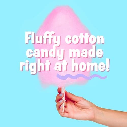 Cotton Candy Express Floss Sugar Variety Pack with 3 - 11oz Plastic Jars of Cherry, Blue Raspberry & Grape Flossing Sugars Plus 50 Paper Cotton Candy Cones thumbnail 3