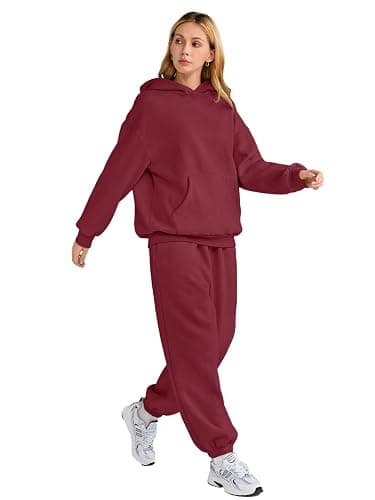 AUTOMET Womens 2 Piece Outfits Lounge Hoodie Sweatsuit Sets Plus Size Fall Fashion Clothes Airport Travel Pants Tracksuits thumbnail 4
