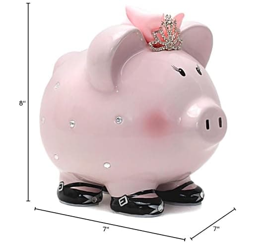 Child to Cherish Ceramic Piggy Bank for Girls, Princess thumbnail 2